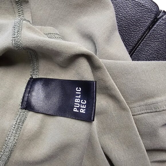 Public Rec Womens Go To Tank Open Back Shirt Dress, Green, Cotton, Tencel, Large - Picture 7 of 9